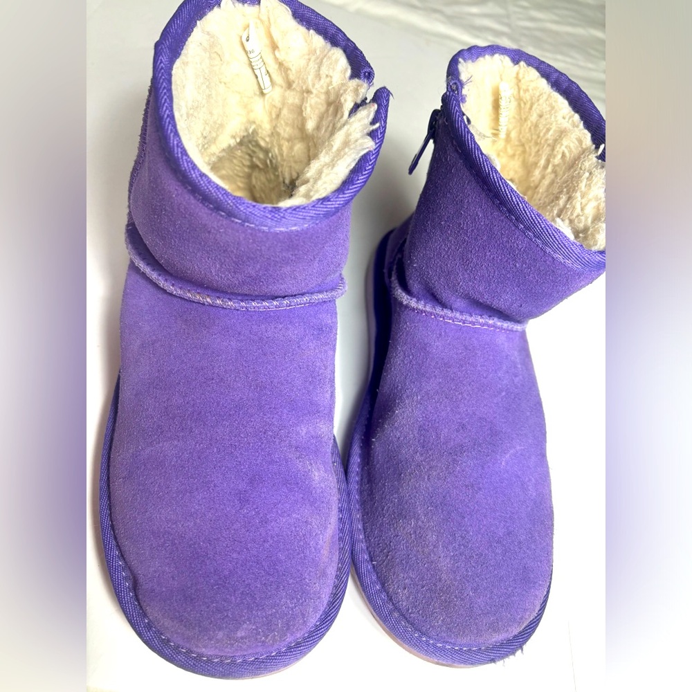 UGG |  Koolaburra by UGG girls Mini purple suede boots size 3